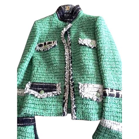 green chanel jacket|chanel jacket for women.